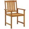 vidaXL Garden Dining Set Natural Wood Solid Acacia wood 9 Piece Durable