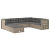 vidaXL Garden Lounge Set Grey