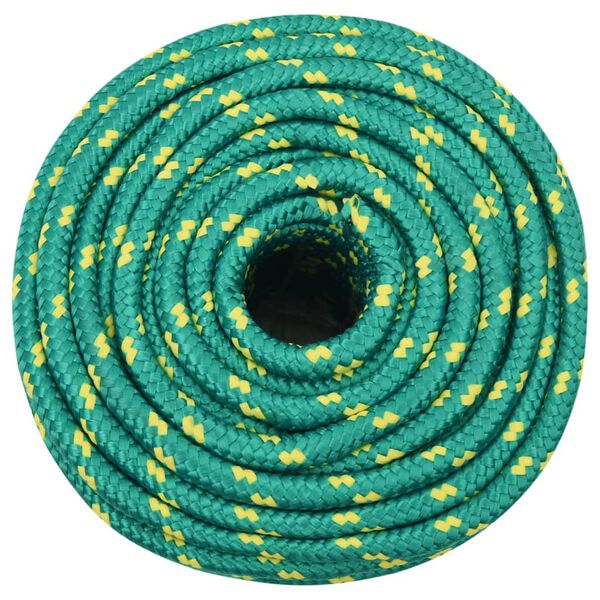 vidaXL Boat Rope Green 0.55 " 164.0 ' Polypropylene