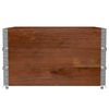 vidaXL Garden Planter Brown Solid Pine Wood 39.4 x 39.4 in Foldable