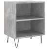 vidaXL Bedside Cabinet Set of 2 Concrete Grey Engineered Wood, Iron