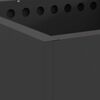 vidaXL Smokeless Fire Pit Black 18.90 x 18.90 x 19.69 in Steel