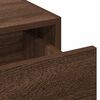 vidaXL Dressing Table Brown 23.62 x 15.75 x 27.56 in Engineered Wood
