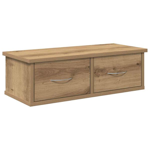 vidaXL Wall Cabinet Artisan Oak Engineered Wood Wall Cabinet Rectangular