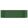 vidaXL Patio Raised Bed Galvanized Steel 249x100 x 26.8 " Green