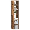 vidaXL Bookcase Set of 2 Old Wood Engineered Wood Medium Stackable