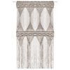 vidaXL Macrame Curtain Taupe 55.1x94.5" Cotton