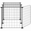 vidaXL Pet Cage Black Powder-coated steel Small Collapsible Pet Cage