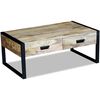 vidaXL Coffee Table Solid mango wood, Iron 39.4 x 23.6 x 15.7 in