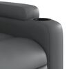 vidaXL Recliner Chair Grey Faux leather, metal, plywood Single