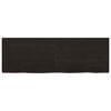 vidaXL Bathroom Countertop Dark Brown 47.2 x 15.7 x (0.8-1.6) " Treated Solid Wood