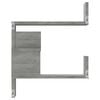 vidaXL Wall Corner Shelf Set of 2 Grey sonoma Engineered wood Medium
