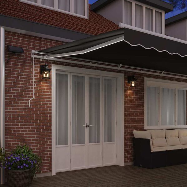 vidaXL Awning Frame Manual White 236.22 x 137.80 in Aluminium