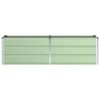vidaXL Planter Green 62.99 x 15.75 x 17.72 in Steel