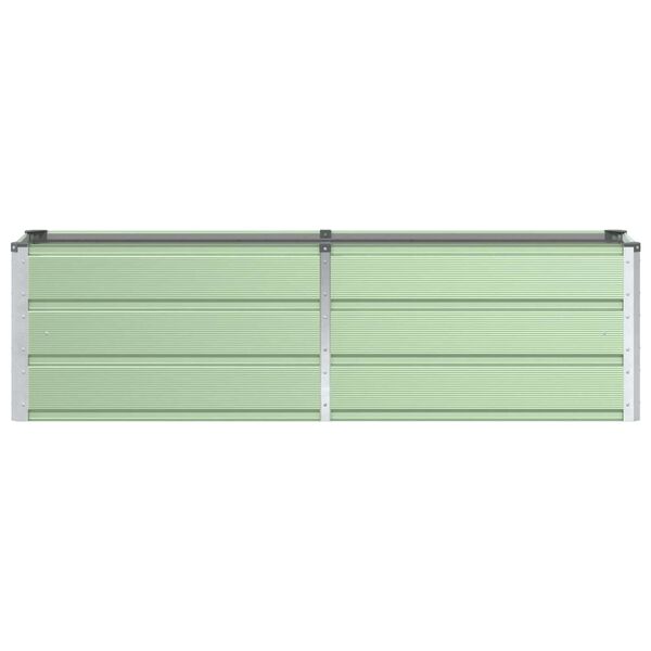 vidaXL Planter Green 62.99 x 15.75 x 17.72 in Steel