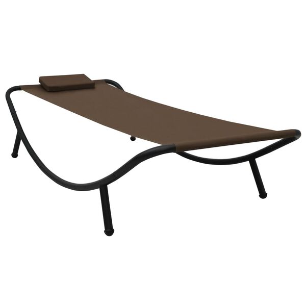 vidaXL Patio Bed Brown 200 x 35.4 " Steel