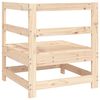 vidaXL Garden Corner Sofa Natural Wood Pine Wood Medium Modular