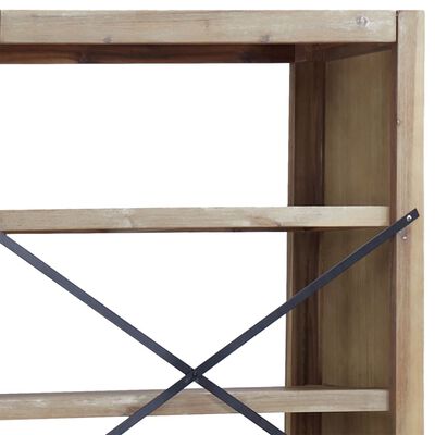 vidaXL 3-Tier Bookcase 31.5"x11.8"x31.5" Solid Wood Acacia