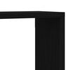 vidaXL Wall Shelf Black Oak 30.71 x 5.91 x 36.22 in Engineered Wood