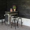 Esschert Design Bar Stool Black Cast Iron and Steel Standard