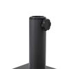 vidaXL Parasol Base Dark Grey 17.72 x 17.72 x 12.20 in