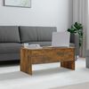 vidaXL Coffee Table Smoked oak Engineered wood Medium Coffee Table