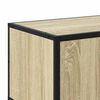 vidaXL TV Cabinet Sonoma Oak Engineered wood, Metal 82.7 inches long