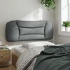 vidaXL Headboard Cushion Light Grey 100% Polyester Standard Rectangular