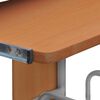 vidaXL Computer Desk Brown Engineered Wood Medium Computer Desk