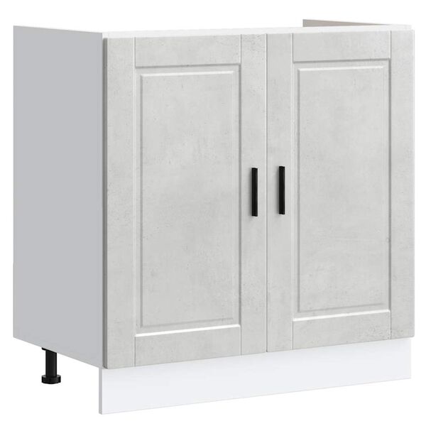 vidaXL Sink Base Cabinet Concrete grey Engineered wood Medium