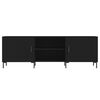 vidaXL TV Cabinet Black Engineered wood 59.1 x 11.8 x 19.7 in TV Cabinet