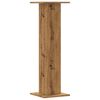 vidaXL Plant Stands 2 pcs Artisian Oak 11.8x11.8x37.4" Engineered Wood