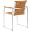 vidaXL Patio Chairs with Cushions 2 pcs Solid Acacia Wood and Steel