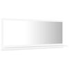 vidaXL Mirror White Engineered wood, Acrylic Medium Wall mounting
