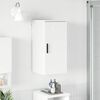 vidaXL Bathroom Cabinet Wall-mounted White 11.81 x 12.40 x 24.02 in