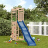 vidaXL Outdoor Playset Brown, Blue Solid pinewood, Polypropylene Large
