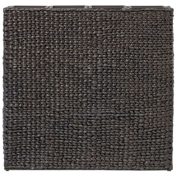 vidaXL Raised Bed Black Water hyacinth, Plastic, Steel Large Planters