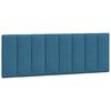 vidaXL Headboard Cushion Blue Velvet 55.1 in Adjustable Armrests
