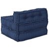 vidaXL Modular Sofa Indigo 27.56 x 27.56 x 22.05 in Fabric