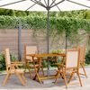 vidaXL Garden Chair Set of 4 Beige