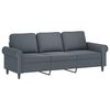vidaXL Sofa Set Dark Gray Velvet (100% polyester), Metal, Textilene, Plywood