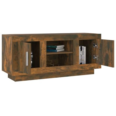 vidaXL TV Stand Smoked Oak 40.2"x13.8"x17.7" Engineered Wood