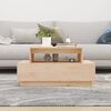 vidaXL Coffee Table Natural Pine Solid Pine Wood Medium Coffee Table