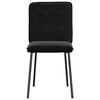 vidaXL Dining Chair Set of 6 Black Velvet, plywood, metal Standard