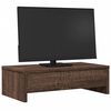 vidaXL Monitor Stand with Drawers Brown Oak 19.7x10.6x5.9" Engineered Wood