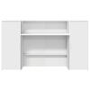 vidaXL Reception Desk White Engineered wood Large Reception Desk