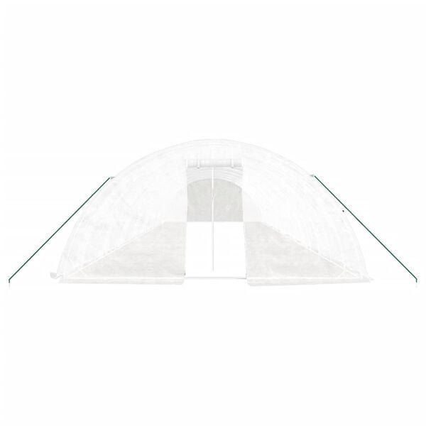 vidaXL Greenhouse White Polyethylene Large UV-resistant materials