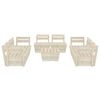 vidaXL Garden Lounge Set Natural Spruce Wood Impregnated Spruce Wood