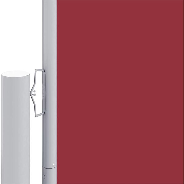 vidaXL Retractable Side Awning Red 78.7x393.7"