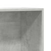 vidaXL Book Cabinet Concrete grey Engineered wood 51.2 in tall